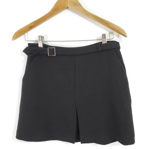 Forever 21 Black Belted Mini Skirt